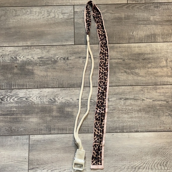 Cheetah Silk Scarf Wrap Adjustable Belt - Picture 8 of 11